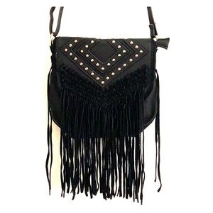 Fringe Leather Purse